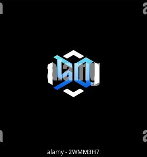 SD initial gaming concept ideas for esport team, twitch, streamer and gamer Stock Vector