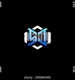 SJ initial gaming concept ideas for esport team, twitch, streamer and gamer Stock Vector