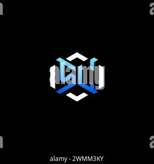 SL initial gaming concept ideas for esport team, twitch, streamer and gamer Stock Vector