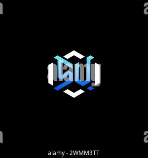 SV initial gaming concept ideas for esport team, twitch, streamer and gamer Stock Vector