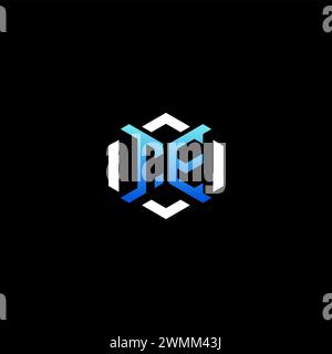 TE initial gaming concept ideas for esport team, twitch, streamer and gamer Stock Vector