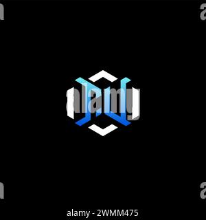 TU initial gaming concept ideas for esport team, twitch, streamer and gamer Stock Vector