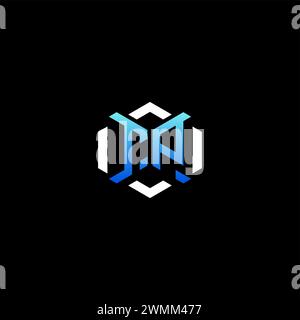 TP initial gaming concept ideas for esport team, twitch, streamer and gamer Stock Vector