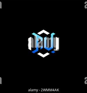 TV initial gaming concept ideas for esport team, twitch, streamer and gamer Stock Vector