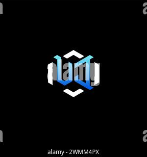 VJ initial gaming concept ideas for esport team, twitch, streamer and gamer Stock Vector