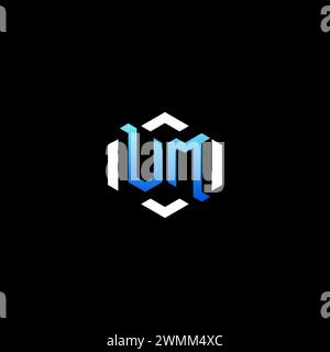 VM initial gaming concept ideas for esport team, twitch, streamer and gamer Stock Vector