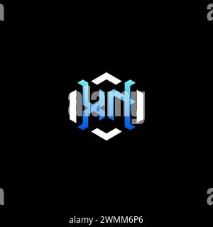 XN initial gaming concept ideas for esport team, twitch, streamer and gamer Stock Vector