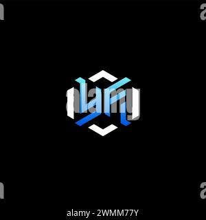 YF initial gaming concept ideas for esport team, twitch, streamer and gamer Stock Vector