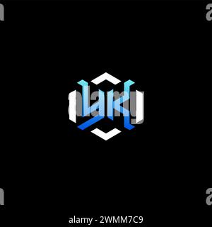 YK initial gaming concept ideas for esport team, twitch, streamer and gamer Stock Vector