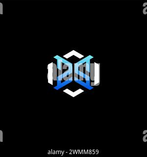 ZS initial gaming concept ideas for esport team, twitch, streamer and gamer Stock Vector