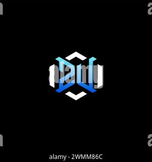 ZU initial gaming concept ideas for esport team, twitch, streamer and gamer Stock Vector