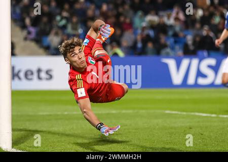 MENDOZA, ARGENTINA - MAY 21: Goalkeeper Sebastiano Desplanches of Italy during FIFA U20 World Cup Argentina 2023 match between Italy and Brazil at Est Stock Photo