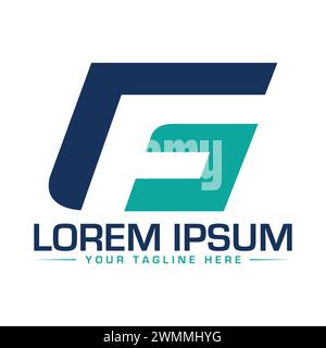 GF Letter Logo Design Stock Vector