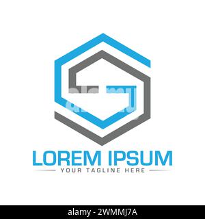 GS Letter Logo Design, Professional GS Logo Design Stock Vector