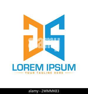 GS Letter Logo Design, Professional GS Logo Design Stock Vector