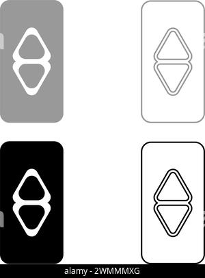 lift button elevator panel up and down each floor with arrow choice set icon grey black color vector illustration image simple solid fill outline Stock Vector