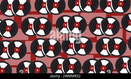 Art illustration icon logo music tools design concept symbol of compact disc Stock Vector