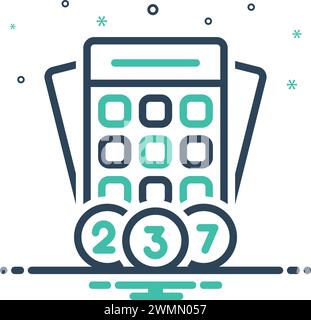 Icon for bingo,keno Stock Vector