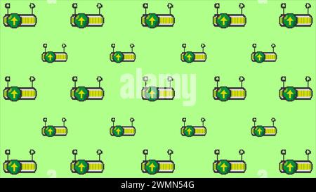 art illustration draw artwork background pixel character icon symbol design concept video game set of level bar indicator Stock Vector