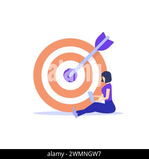 Personal goals and planning vector illustration Stock Vector