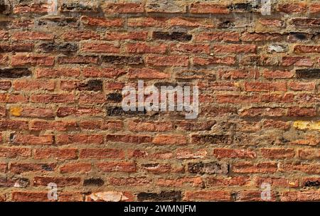 Old red brick wall texture background Stock Photo