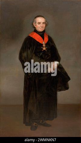 Goya Francisco - Portrait of Don Juan Antonio Llorente (1809 13) Stock Photo