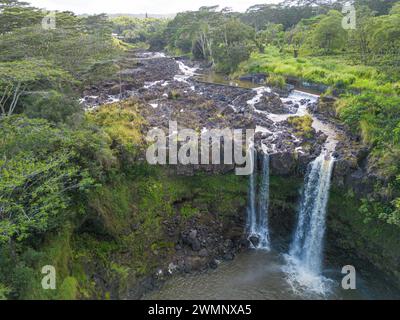 Rainbow Falls, Big Island, Hawaii Stock Photo