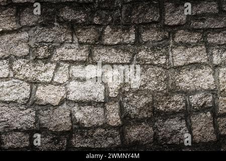 Old dark gray wall background Stock Photo