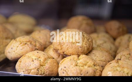 Traditional Brazilian biscuit called 'Broa de Milho ou de fubá' Stock Photo