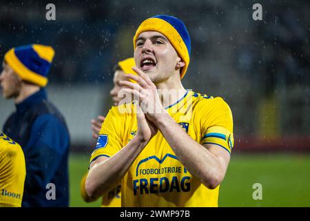 Odense, Denmark. 25th, February 2024. Jacob Rasmussen of Broendby IF seen after the 3F Superliga match between Odense BK and Broendby IF at Nature Energy Park in Odense. (Photo credit: Gonzales Photo - Teis Markfoged). Stock Photo