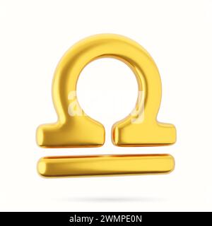 3d golden zodiac sign Libra, Scorpio, Sagittarius, Capricorn, Aquarius ...