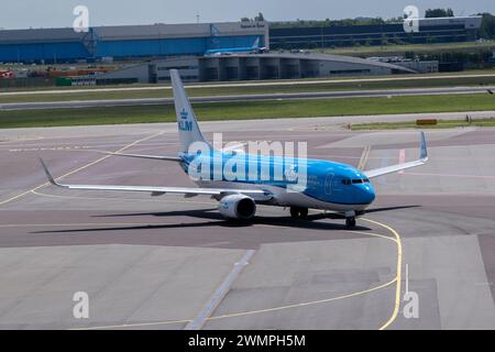 Side View KLM Plane At Schiphol Airport The Netherlands 26-5-2023 Stock Photo