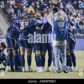 CHESTER, PA, USA - FEBRUARY 24, 2024 - MLS Match between Philadelphia Union & Chicago Fire FC (Photo by Paul J. Froggatt/FamousPixs/Alamy Stock Photo) Stock Photo