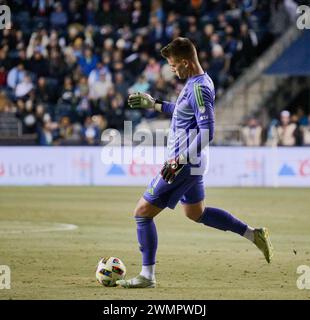 CHESTER, PA, USA - FEBRUARY 24, 2024 - MLS Match between Philadelphia Union & Chicago Fire FC (Photo by Paul J. Froggatt/FamousPixs/Alamy Stock Photo) Stock Photo