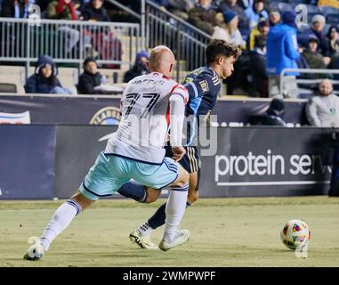 CHESTER, PA, USA - FEBRUARY 24, 2024 - MLS Match between Philadelphia Union & Chicago Fire FC (Photo by Paul J. Froggatt/FamousPixs/Alamy Stock Photo) Stock Photo