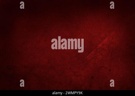 Dark red textured concrete grunge wall background Stock Photo