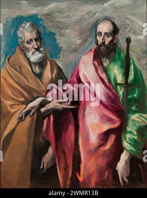 El Greco - Saint Peter and Saint Paul (1590 00) Stock Photo