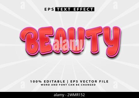 3d vector text effect style Stock Vector Image & Art - Alamy