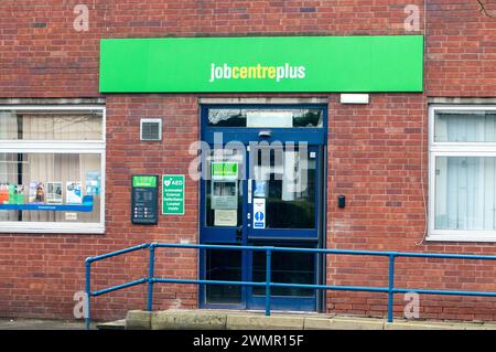 Chesham, UK. 24th February, 2024. A Job Centre Plus in Chesham, Buckinghamshire. It was reported earlier this month that the unemployment rate may be much lower than estimated. Credit: Maureen McLean/Alamy Stock Photo