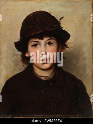 Duveneck Frank - Whistling Boy (1870c.) Stock Photo