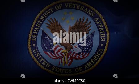 Flag of the United States Department of Veterans Affairs. Stock Photo