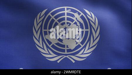 United Nations Flag. Stock Photo