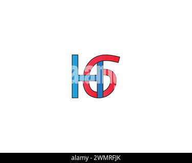 Initial letter HG logo design vector template Stock Vector