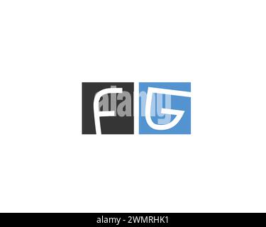 creative letter FG logo design vector template Stock Vector