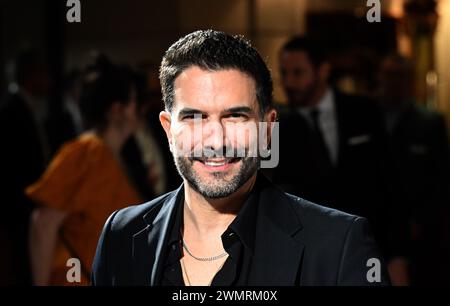 Munich, Germany. 27th Feb, 2024. Marc Terenzi, singer, stands on the white carpet at the gala for the Best Brands Awards 2024, Hotel 'Bayerischer Hof'. Credit: Felix Hörhager/dpa/Alamy Live News Stock Photo