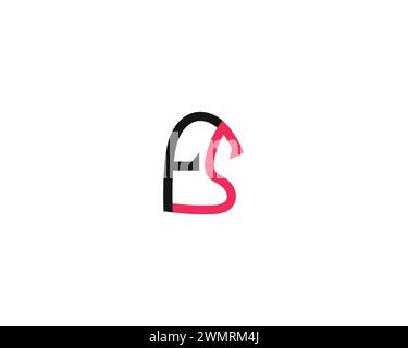 creative letter FS logo design vector template Stock Vector