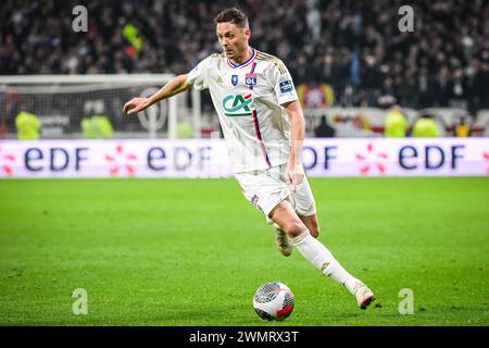 Decines-Charpieu, France, France. 27th Feb, 2024. Nemanja MATIC of Lyon during the French Cup match between Olympique Lyonnais (OL) and Racing Club de Strasbourg at Groupama Stadium on February 27, 2024 in Decines-Charpieu near Lyon, France. (Credit Image: © Matthieu Mirville/ZUMA Press Wire) EDITORIAL USAGE ONLY! Not for Commercial USAGE! Stock Photo