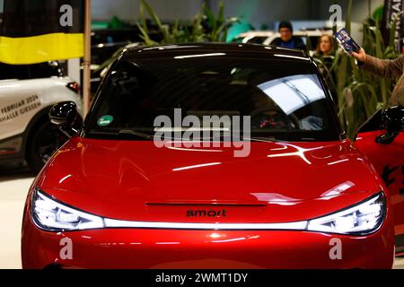 Giessen, Germany. 25th Feb, 2024. Smart Car seen during automobile Exhibition in Giessen Hessenhallen. (Photo by Mohammad Javad Abjoushak/SOPA Images/Sipa USA) Credit: Sipa USA/Alamy Live News Stock Photo