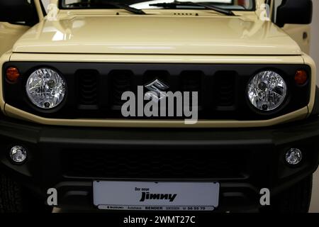 Giessen, Germany. 25th Feb, 2024. Suzuki Jimmy seen during automobile Exhibition in Giessen Hessenhallen. (Credit Image: © Mohammad Javad Abjoushak/SOPA Images via ZUMA Press Wire) EDITORIAL USAGE ONLY! Not for Commercial USAGE! Stock Photo