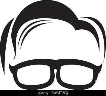 Geek Logo template vector illustration design Stock Vector